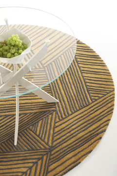 INTRECCIO - Round wool rug with geometric shapes by Toulemonde Bochart - view 3